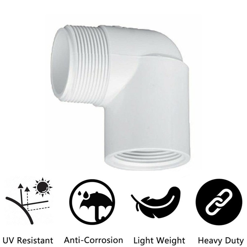 Lakesstory PVC 90 Degree Elbow Pipe Fitting - 3/4 Inch