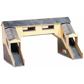 Superquick Covered Footbridge - 1/72 OO/HO - Card Model Kit