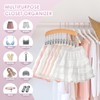 MEILIDY Leggings Hangers, Wooden Closet Hanging Leggings Storage Organizer Scarf