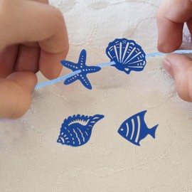 TEHAUX 100 Pcs Nautical Wood Cutouts Wooden Fish Sea Shell Pieces Miniature Beach Themed Arts and Crafts Coastal Wall Hanging Decor for DIY Craft Home Wall Decor