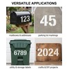 MenYiYDS 10 Pezzi Stencil Numeri Grandi Riutilizzabile, stencil, da 0