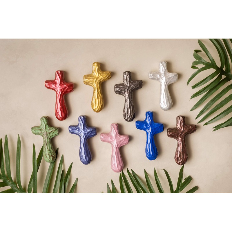 Journey Holding Cross - Blue