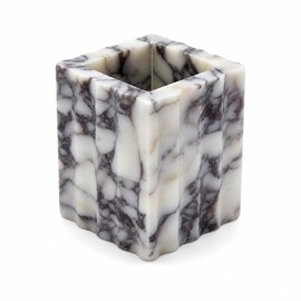 Marble Toothbrush Holder, 1-Slot Stone Organizer