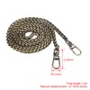 Mxfans Antique Brass Iron Handbag Chain 120cm, bronze