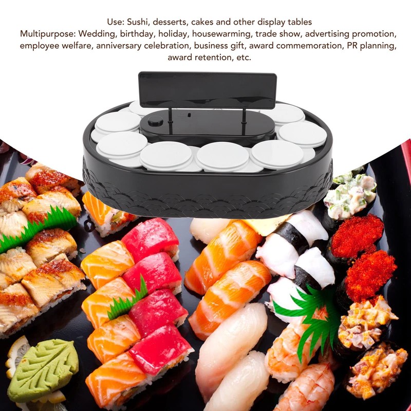 Rotary Sushi Machine, Automatic Rotating Table Display Stand, Swing Tray,