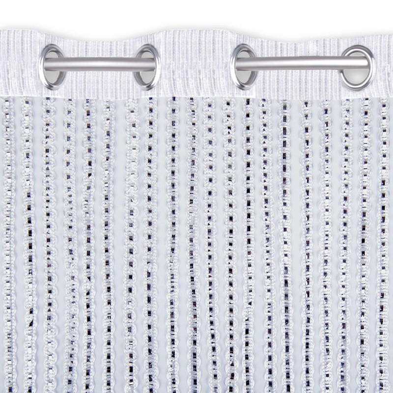 Arsvita String Curtain Lurex-Optic Thread Curtain with Eyelets, Trendy Decoration