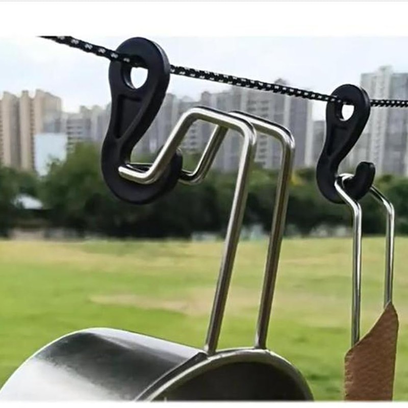 Bungee Cord Hooks Camping Tent Hooks Canopy Windproof Hooks Plastic