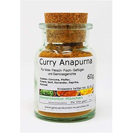 Curry Anapurna 60g in Glass Spice Kontor Munich