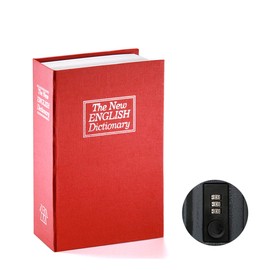 Lysmics Book Safe Box Key Lock Hidden Safe (Blue, S)