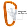ASR Outdoor 6-Pack Small Aluminum Carabiner Non-Locking Spring Clip Keychain,