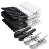 PORTENTUM Clothes Pegs with Non-Slip Rubber, Pack of 48, Black