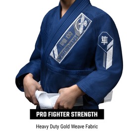 Hayabusa Ascend Lightweight Jiu Jitsu Gi Kids - Navy, Y0