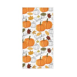 senya Thanksgiving Towels Soft Hand Towels, Pumpkin Leaf Fall Autumn Thanksgiving Highly Absorbent Hand Towels for Bathroom