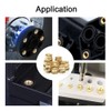 Pack of 145 Brass Threaded Inserts Female Thread Knurled Nuts,