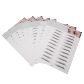 8pcs Tattoo Eyebrow Sticker Waterproof Breathable Long Lasting False Eyebrows Tattoo Tool