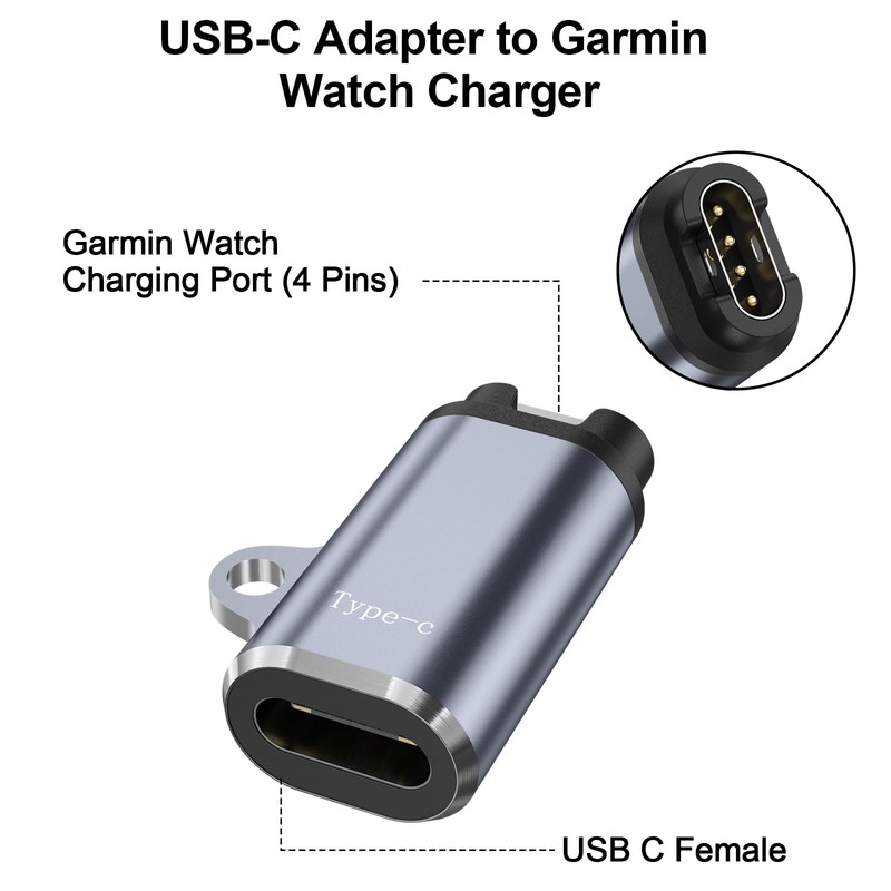 USB C to Garmin Watch Charger Adapter 4 Pack -