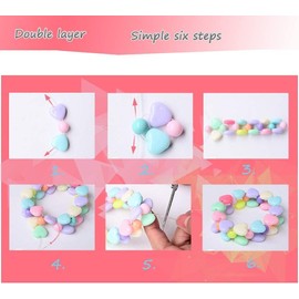 Beads Set for Jewelry Making Kids Adults Children Craft DIY Necklace Bracelets Letter Alphabet Colorful Acrylic Crafting Beads Kit Box with Accessories