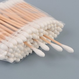 400P E-Life Wood Cotton Swabs Cotton Swab 2ea