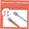 SUPVOX Mini Microphones for Cell Phone 2PCs Silver 2PCs Pink