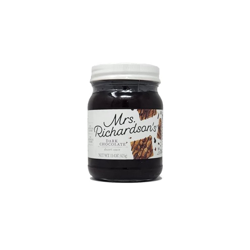 Dessert Sauce Mrs Richardson 16oz Jar (16oz, Dark Chocolate Sauce)