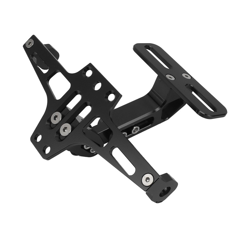 Motorcycle License Plate Bracket CNC Aluminium Alloy Universal Adjustable Motorcycle