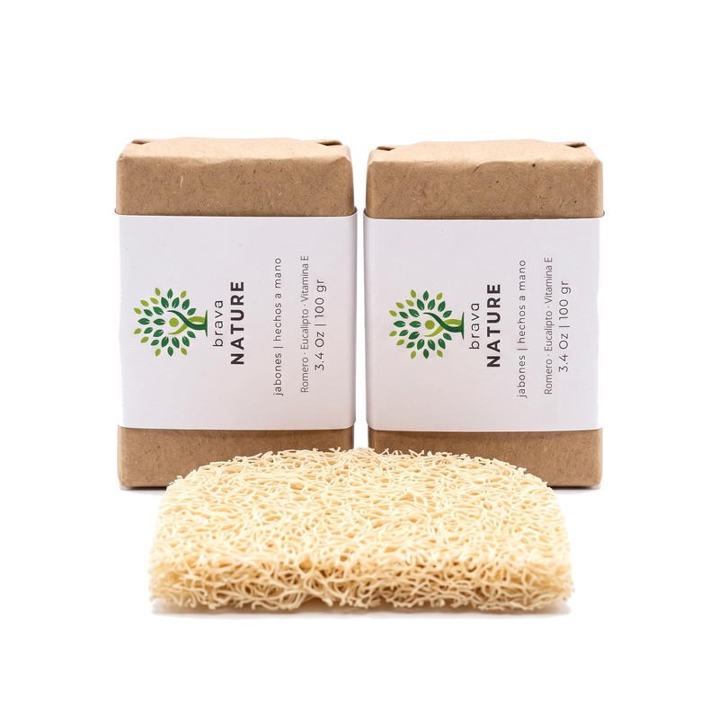 Kit Jabn Artesanal Romero Eucalipto Vitamina E 2 Piezas Jabonera