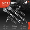 A-Premium Set of 4, Front Inner & Outer Tie Rod
