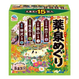 Bathroman hot spring travel bath salt Yakcheon 30g x 15p set 450g 1 unit / 바스로망 온천기행 입욕제 약천 30g x 15p 세트 450g 1개