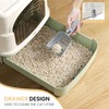 Basics Cat Litter Box with Lid,Fully Enclosed Litter Box with
