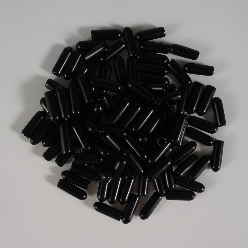 50 Pcs Screw Thread Protectors, PVC Rubber Round Tube Bolt