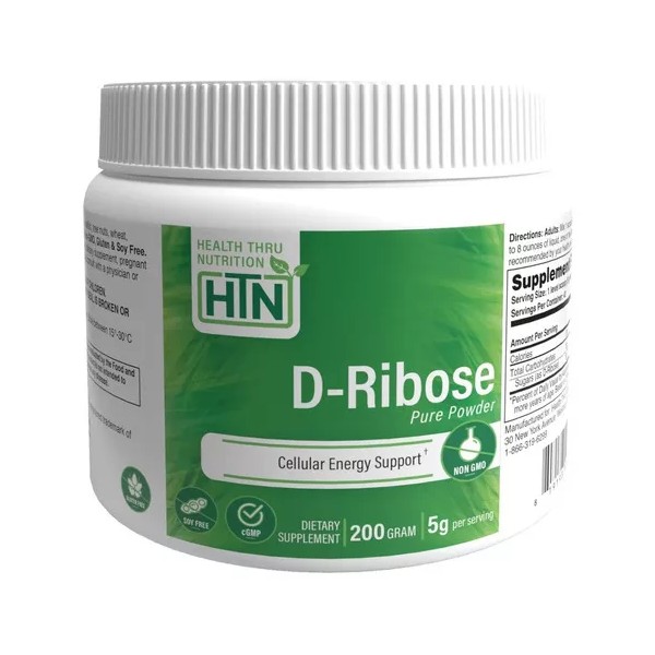 Health Thru Nutrition D Ribose D Ribosa Bioenergia 200 Gr Energia Celular Eg R09 Sabor Nd
