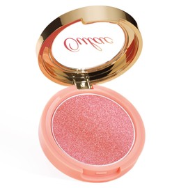Oulac Luminous Blusher for Cheek Women|Pink Sliver Refletive Glow Highlighter Blushers|Blendable Blusher|Natural Stunning Look|Makeup Vegan Cruelty Free|(F06) Pinky Ice 4.8g