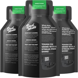 DadMode Every Surface Cleaner Refill Pack, Multi-Surface All-Purpose Cleaner Spray for House, Kitchen & Bathroom, Refill 3 Pack x 13.5 oz (1 Pack = 1 Full Bottle)