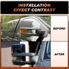 ACLONG Tow Mirror Cover Caps Glossy Black Left & Right