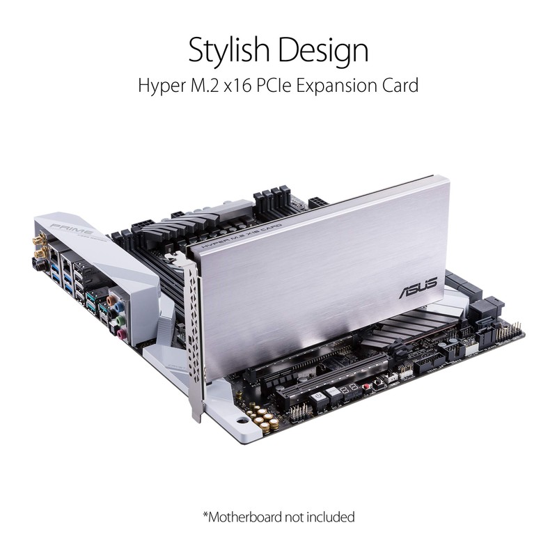 ASUS Hyper M.2 X16 PCIe 4.0 X4 Expansion Card Supports
