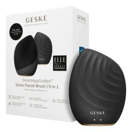 Cepillo Facial Sónico Geske 5 en 1 para Todo Tipo de Piel, Negro