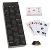 WE Games - Juego de cribbage de madera para 3