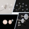 JIYIN Clear Piercing Discs for Silicone Healing Earrings, Silicone Perforated