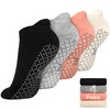 unenow Unisex Non Slip Grip Socks with Cushion for Yoga