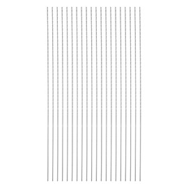 QUARKZMAN Extra Long Spiral Drill Bits 0.6 mm HSS Drill Bit with High-Speed Steel Straight Shank Drill Bits 120 mm Length for Metal Woodwork Plastic Aluminium Alloy Pack of 20