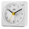 Braun Classic Analogue Travel Alarm Clock with Snooze Function and