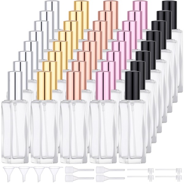 Segbeauty 40pcs 0.69oz Perfume Travel Refillable Sprayer, Small Empty Perfume