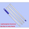 EaseYourDay 4-Section Lightweight Aluminum Alloy Pole Mop Replacement Handle Compatible