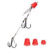 Portable Fishing Steel Wire Fishing Rigs with Treble Fish Hooks