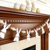 6.5ft Cute Easter Bunny Garland with Wood Beads, Farmhouse Easter