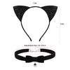NESTRE Cat Ears Headband for Women & Tail Bell Collar