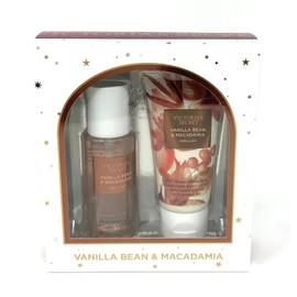 Victoria's Secret Vanilla Bean & Macadamia Frangrance Mist & Lotion 2.5 fl oz Gift Set