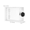 DOITOOL 1set Keyed Thermostat Lock Box Clear Thermostat Cover Protector