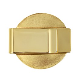 American Coin Treasures Gold Tone Coin Money Clip - Tribute To $20 1933 Saint Gaudens Double Eagle Gold Piece MoneyClip - Holder