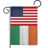 Nationality Ireland US Friendship Garden Flag Regional Nation International World